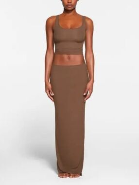 Skims Soft Lounge Ribbed Maxi Skirt